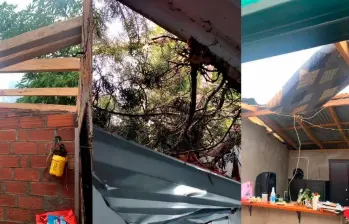 Tremendo ventarrón causó daños en viviendas y escuelas de Yolombó