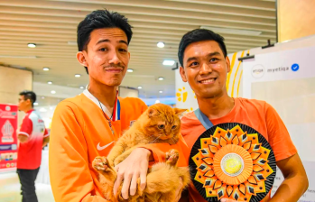 ¡Increíble! Un gato en Malasia es el más parecido a Garfield 