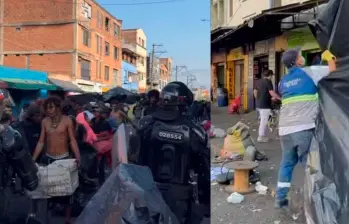 En video: Tumbaron cambuches en sector del Bronx en Medellín