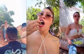 “¿Tú qué haces ahí?”, pillaron a Ana del Castillo bajando mangos de un árbol