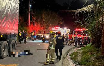 Dos adolescentes murieron arrollados en la vía vieja a Caldas