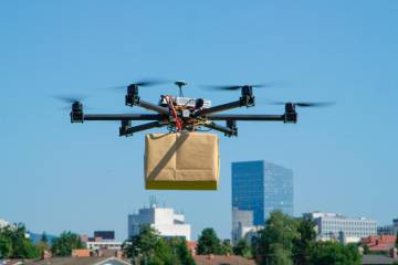 Transporte de carga con drones a la espera del primer piloto en