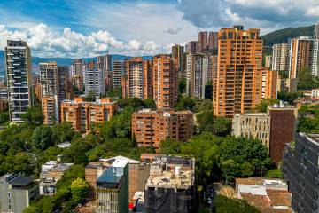 Panorámica de Medellín, sector El Poblado. Foto: Camilo Suárez.