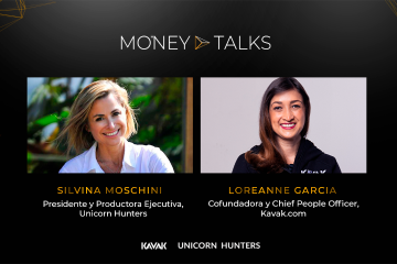 Loreanne García de Kavak junto a Silvana Moschini, presidenta y productora ejecutiva de Unicorn Hunters. FOTO Cortesía 