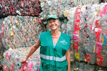 Recicladora del programa Reciclave. Foto: Cortesía. 