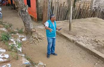 Pedro Alí, alcalde de la población, advirtió en las últimas horas el riesgo inminente y lanzó un S.O.S. Foto: captura de video. 