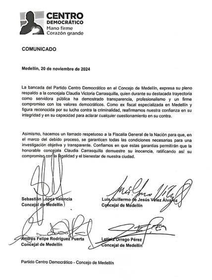 Concejala de Medellín Claudia Carrasquilla confirma que será imputada, ¿por cuál caso es?