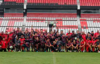 Este es el equipo que busca el ascenso, Cúcuta que es dirigido por Nelson ‘El Rolo’ Florez podría regresar a la A, este martes. FOTO TOMADA X @Cucutaoficial