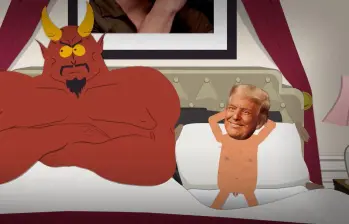 El nuevo episodio de South Park parodia a Donald Trump en situaciones absurdas y generó una dura respuesta de la Casa Blanca. FOTO cortesía