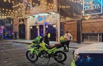 Las calles aledañas al establecimiento fueron cerradas por la Policía. FOTO: POLICÍA NACIONAL.