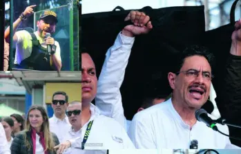 Esquemas de seguridad de la candidata Paloma Valencia, Abelardo De la Espriella e Iván Cepeda. Fotos: El Colombiano