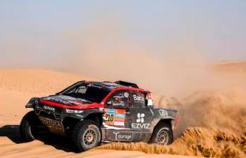 Rokas Baciuska es debutante en el Dakar. FOTO AFP