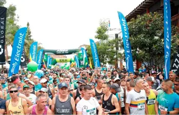 La imagen corresponde a la salida de la Media Maratón Internacional de La Ceja, edición 16. FOTO CORTESÍA WILLIAM CANO R.