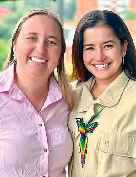 María Eugenia Lopera y Liliana Taborda. FOTO: Tomada de redes sociales