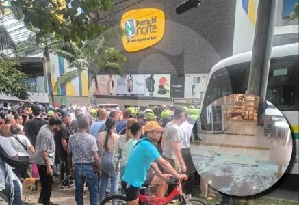 Atención: se reporta un tiroteo en inmediaciones del centro comercial Puerta del Norte en Bello