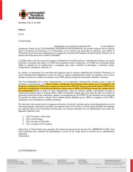 Las demandas que presentaron 66 psicólogos de colegios públicos contra la Alcaldía de Medellín