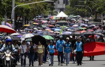 La primera concentración está programada para las 10:00 a. m. en la sede de la Asociación de Institutores de Antioquia (Adida). FOTO Camilo Suárez. 