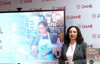 Piedad Urdinola, directora del Dane, presentó los resultados del IPC a abril de 2026. FOTO tomada de YouTube