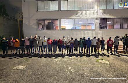 Cayó el cabecilla y los coordinadores de la organización. Foto: cortesía.