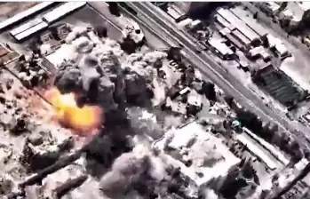 Fuerza Aérea de Israel publica video del ataque en Teherán FOTO: Tomada de video. 