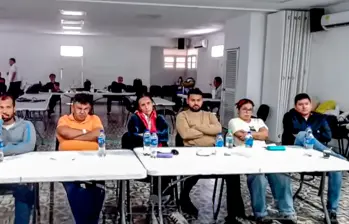 Entre los detenidos: Gustavo Bolaño, líder; Emilia Álvarez, representante legal; Dayana Ramos, tesorera; Fredy Borelli, jefe de jurídico y Liliana Urán, la financiera. FOTO Tomada de video
