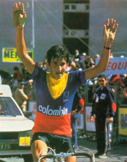 Luis Herrera, único colombiano en ganar en Alpe d’Huez. FOTO: ARCHIVO