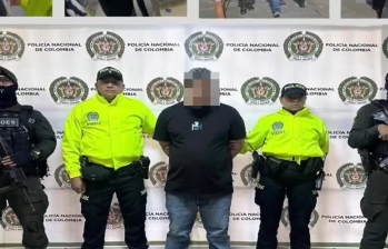 Robert Asdrua Henao Gallego sería uno de los cabecillas detrás de la organización criminal que asesinó a 7 personas en una casa en Rionegro en junio del 2024. FOTO: Policía
