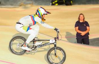 Mateo Carmona fue bicampeón en el Campeonato Iberoamericano de BMX realizado en Río de Janeiro, Brasil. Foto: Cortesía BMX Antioquia.