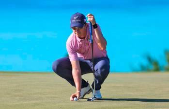 Nicolás Echavarría en acción en el Wyndham Championship del PGA. FOTO CORTESÍA 