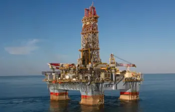 El pozo se encuentra aproximadamente a 42 kilómetros de la costa, en una profundidad de agua de 1.285 metros, cercano a Sirius y Copoazú. Foto: Cortesía
