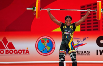 Yenny Álvarez, figura de Colombia en el Panamericano de pesas. FOTO IDRD