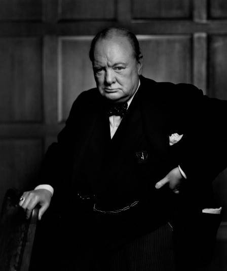Este es el famoso retrato del primer ministro británico Winston Churchill. FOTO: TOMADA DE LA PÁGINA WEB DEL AUTOR YOUSUF KARSH.