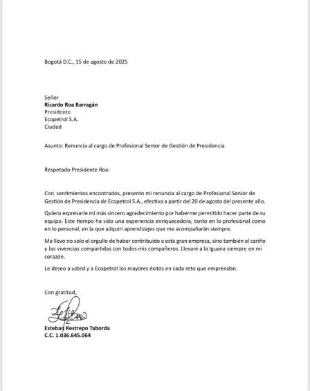Esteban Restrepo, indiciado en cuatro investigaciones penales, renunció a Ecopetrol para gerenciar la campaña de Daniel Quintero
