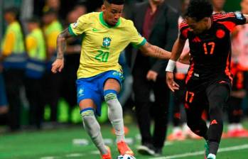 Imágenes del encuentro entre Brasil y Colombia que terminó 2-1 a favor del conjunto local. FOTO AFP