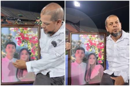 Video | Padre llevó una foto de su hijo, víctima del accidente de los estudiantes en Remedios, para que disfrutara a la distancia el clásico paisa