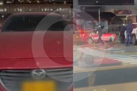 Policía encontró carro en el que se movilizaban los atracadores  de violento robo a una familia en Bogotá