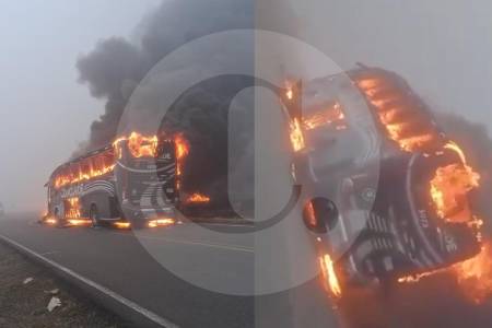 Se le atribuye al ELN la quema de un bus en El Cerrito, Santander: esto se sabe