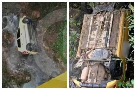 Dos taxistas cayeron por barrancos en Antioquia; uno resultó muerto