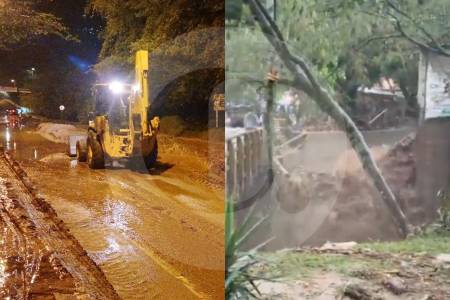 Copacabana en emergencia por quebradas desbordadas: 35.000 afectados y cierre en la autopista