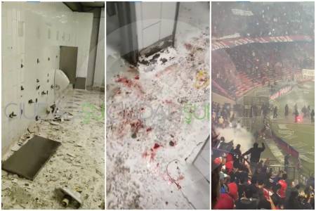 Video | Destrozados con rastros de sangre: así quedaron algunos baños del Atanasio tras las protestas de hinchas del DIM