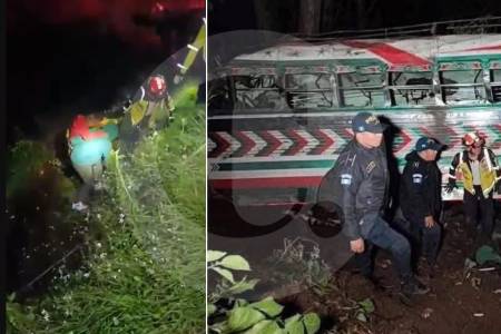 Guatemala también vive su propia tragedia: autobús cayó a un barranco y 15 personas murieron