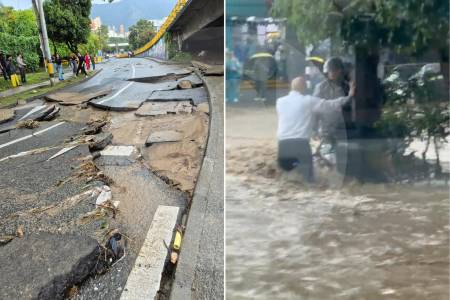 Caos por aguacero: en 44 minutos cayó el equivalente a lluvia de un mes en El Poblado