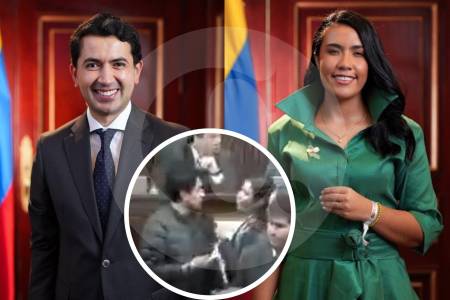 Congresista del Pacto Histórico pidió disculpas a Daniel Briceño por el jalonazo que le dio; todo quedó registrado en video
