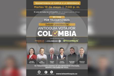 Vea hoy el segundo debate presidencial de EL COLOMBIANO y Teleantioquia a las 7 p. m.