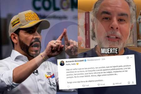 “Tan postizo que se injertó pelo y tiene silicona”: Los bajos ataques de Benedetti contra el candidato De la Espriella