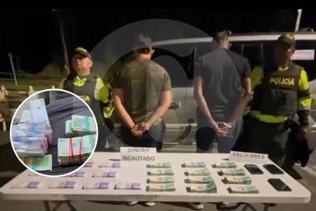 Valle del Cauca: capturan a dos hombres con $170 millones escondidos en camioneta