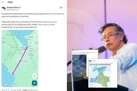 No es la cuenta parodia: así han sido las burlas a los estudios del tren interoceánico publicados por Petro en redes