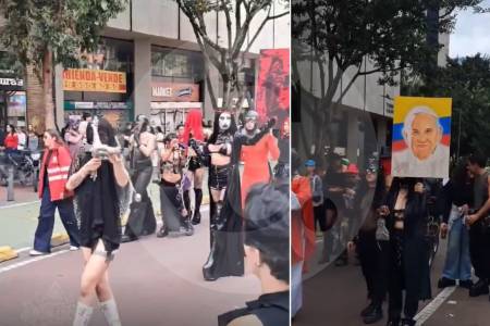 Video | Indignación por grupo de “satánicos” que irrumpieron en la misa de la iglesia de San Francisco en Bogotá