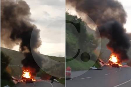 Otro atentado en el Cauca: vía Panamericana cerrada tras explosión de tractocamión