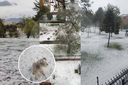Impresionantes videos de la “nieve” que cayó sobre Bogotá y complicó la operación en El Dorado